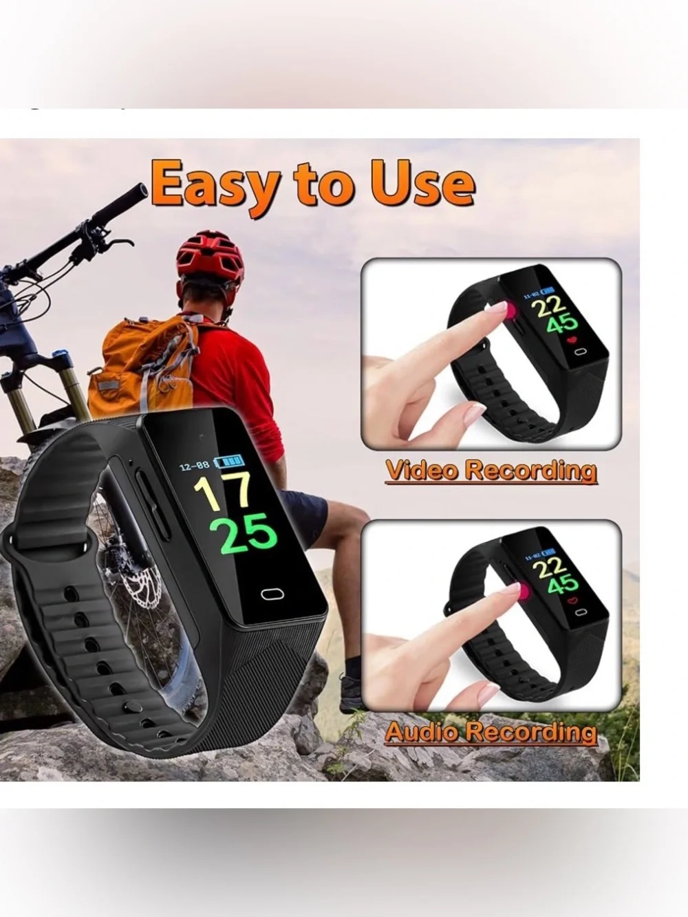 CENGFERDER 64GB Mini Video Camera,1080P watch